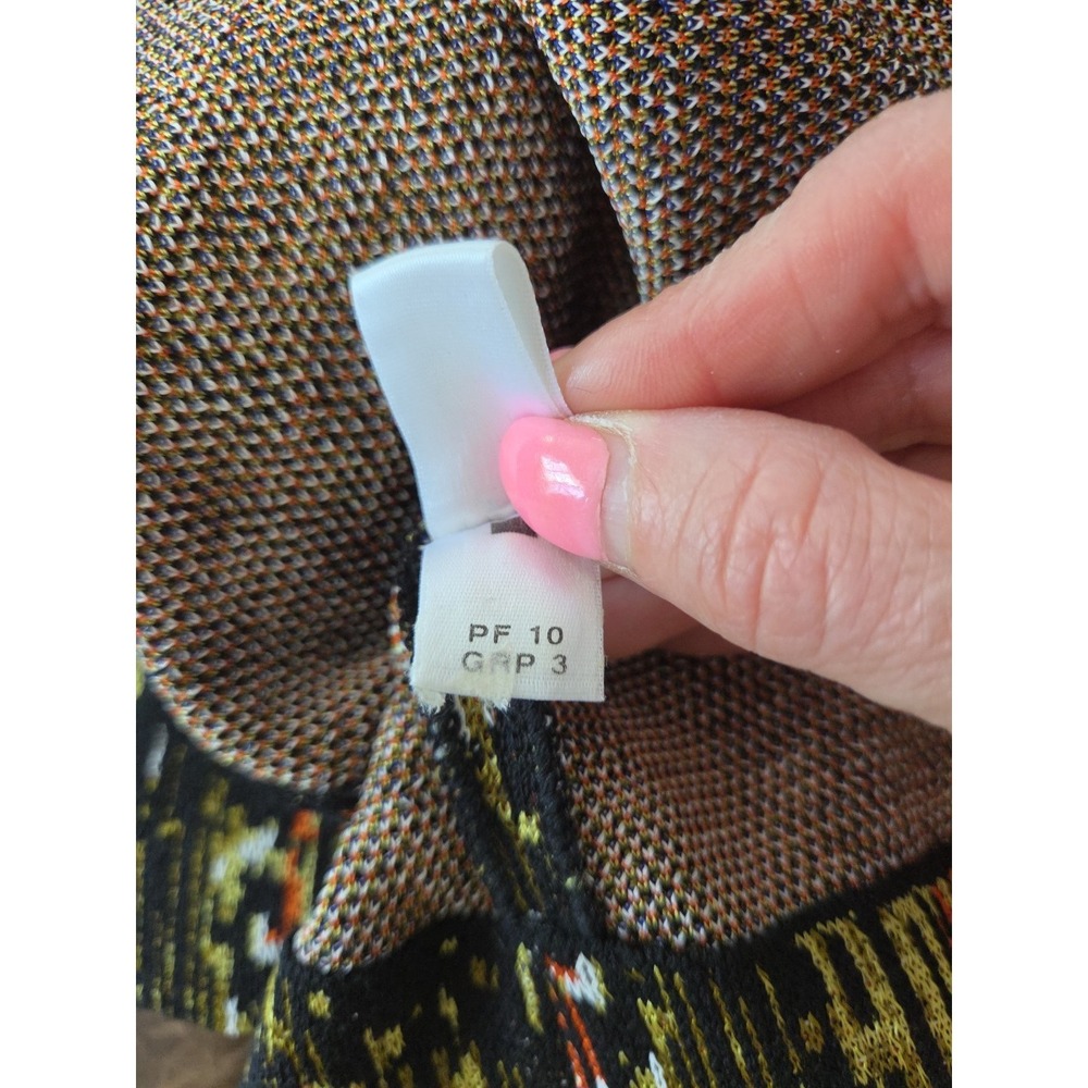 St John Size 10 Jacket/cardigan Art To Wear Abstract 1 Button Closure 3/4 Sleeve - Picture 7 of 7